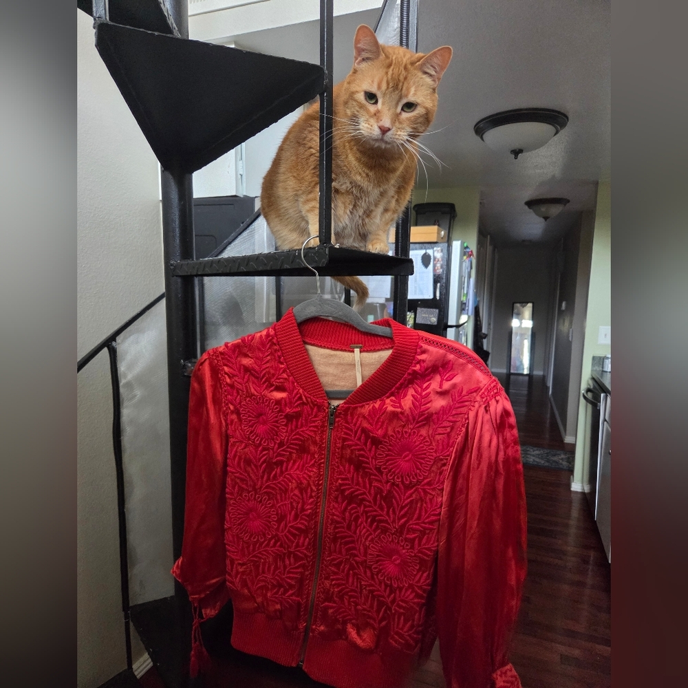 Free People Silky Blouse/ Blazer